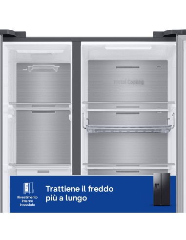 SAMSUNG RS70F64KEF FRIGO SBS E NF  635LT ANTRACITE WIFI DISP. ALL.IDR.