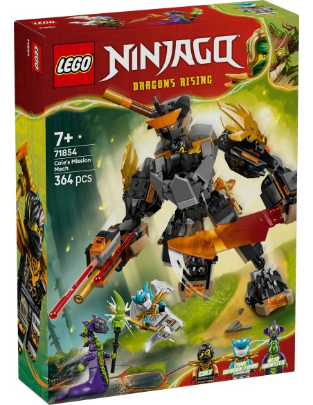 LEGO NINJAGO MECH DELLA MISSIONE DI COLE E DRAGO ZANE