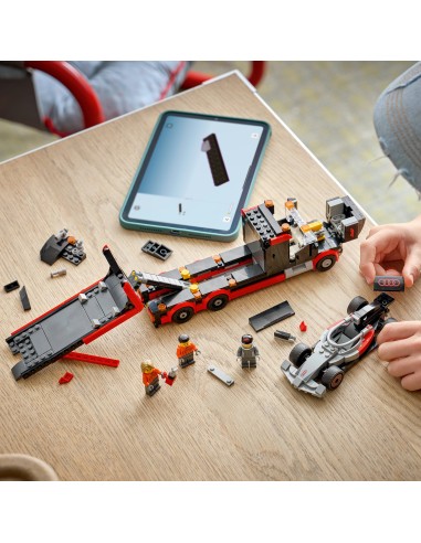 LEGO CITY FORMULA 1 TRUCK F1 CON   AUTO DA CORSA AUDI F1