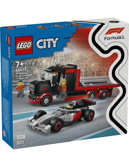 LEGO CITY FORMULA 1 TRUCK F1 CON   AUTO DA CORSA AUDI F1