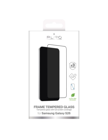 PURO PUSDGFRS26SGBLK SAMSUNG S26 VETRO CON FRAME NERO