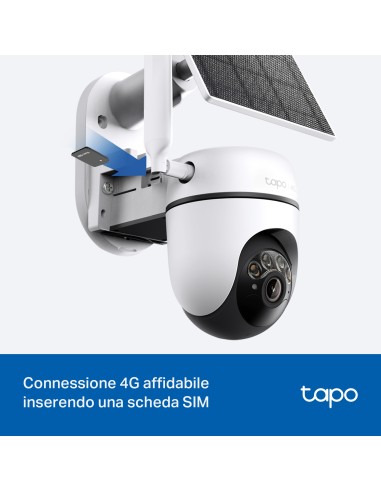 TPLINK TAPO TC90GKIT IP CAM WIFI/4G 2K MOTORIZZ.P.SOLARE BATTERIA IP65