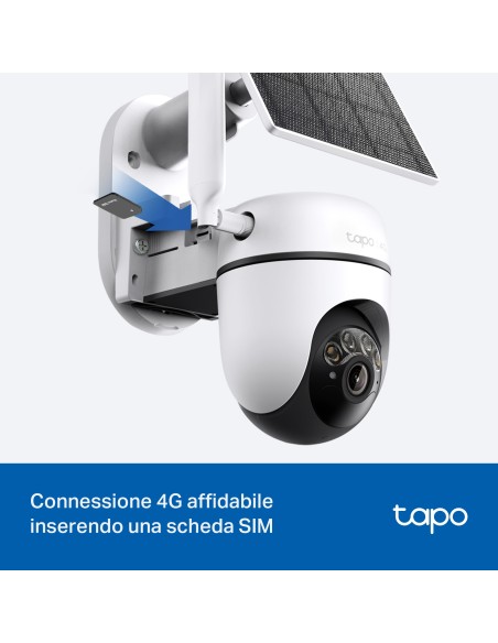 TPLINK TAPO TC90GKIT IP CAM WIFI/4G 2K MOTORIZZ.P.SOLARE BATTERIA IP65