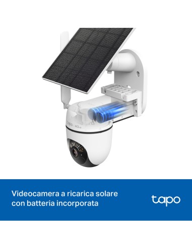TPLINK TAPO TC90GKIT IP CAM WIFI/4G 2K MOTORIZZ.P.SOLARE BATTERIA IP65