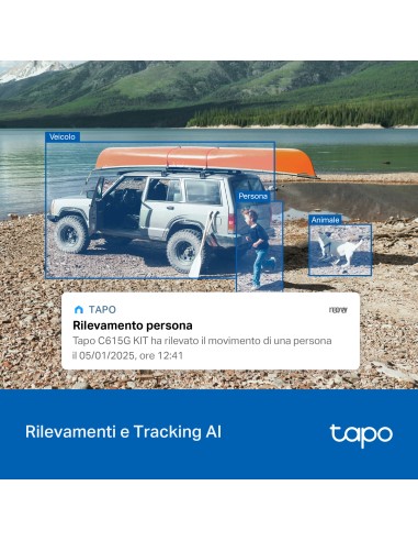 TPLINK TAPO TC90GKIT IP CAM WIFI/4G 2K MOTORIZZ.P.SOLARE BATTERIA IP65