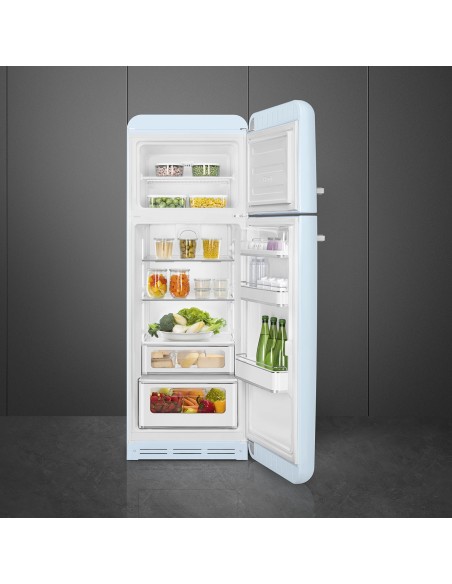 SMEG FAB30RPB6 FRIGO D.P. C BLU PASTELLO 294 LT ANNI 50 60CM CERN.SX