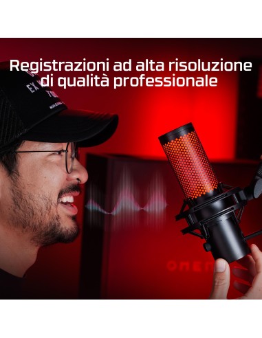 HYPERX QUADCAST 2 NERO MICROFONO GAMING USB