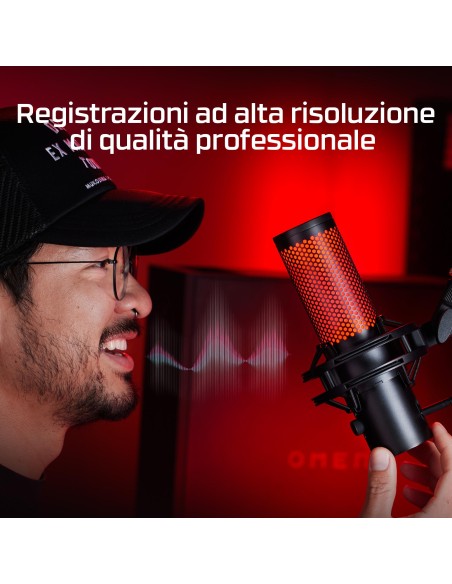 HYPERX QUADCAST 2 NERO MICROFONO GAMING USB