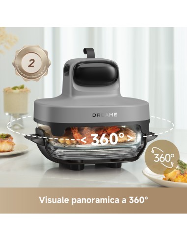 DREAME TASTI FRIGGITRICE ARIA LT6,42RECIPIENTI VETRO