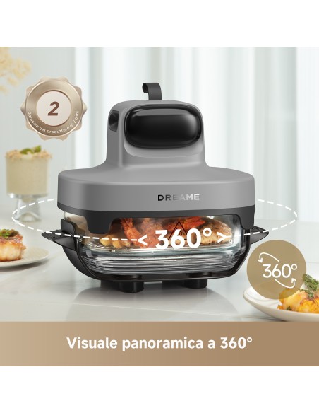 DREAME TASTI FRIGGITRICE ARIA LT6,42RECIPIENTI VETRO