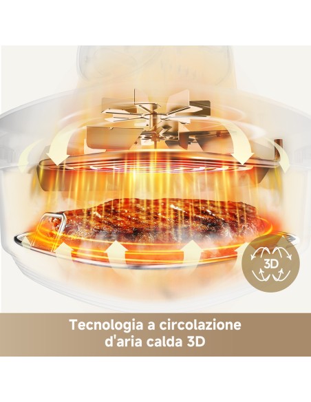 DREAME TASTI FRIGGITRICE ARIA LT6,42RECIPIENTI VETRO