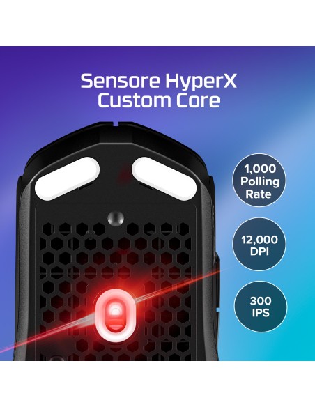 HYPERX PULSEFIRE HASTE 2 CORE WIRELESS NERO MOUSE GAMING