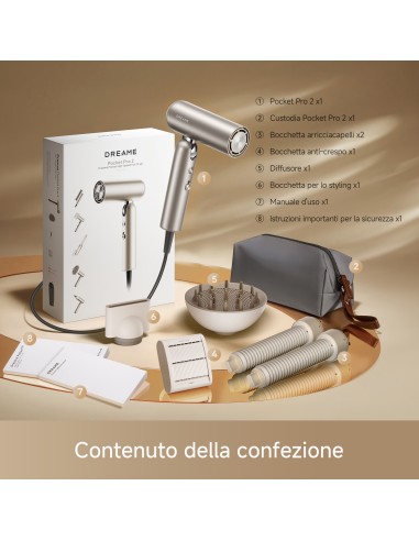 DREAME DREHD51PRO-GL2 POCKET PRO   GOLD PHON DIGITALE CON ACCESSORI