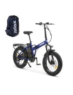 NILOX FAT BIKE 20" X8 PRO BLU +    ZAINO