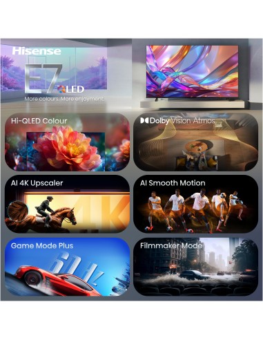 HISENSE 50E79S TVC 50" QLED 4K TV  SAT DOLBY ATMOS