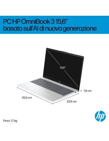 HP OMNIBOOK 3 15-FN0015NL NOTEBOOK RYZEN 5 330 24GB 1TB 15,6" 50 TOPS