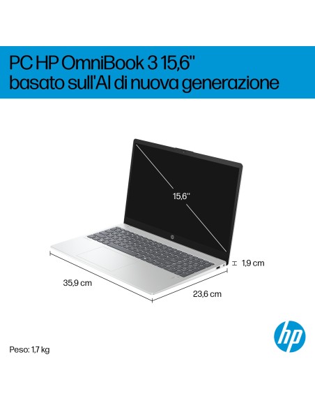 HP OMNIBOOK 3 15-FN0015NL NOTEBOOK RYZEN 5 330 24GB 1TB 15,6" 50 TOPS