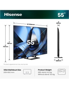 HISENSE 55U79SE TVC 55" 4K MINI LED SMART SAT DOLBY ATMOS 2