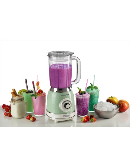 ARIETE 583/04 FRULLATORE VINTAGE VERDE CON TAZZA IN VETRO