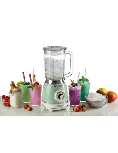 ARIETE 583/04 FRULLATORE VINTAGE VERDE CON TAZZA IN VETRO