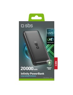 SBS TTBB20000PO4K POWERBANK 20000MAH 10W 1 USB-A AFC + 1 USB-C FAST CH 2