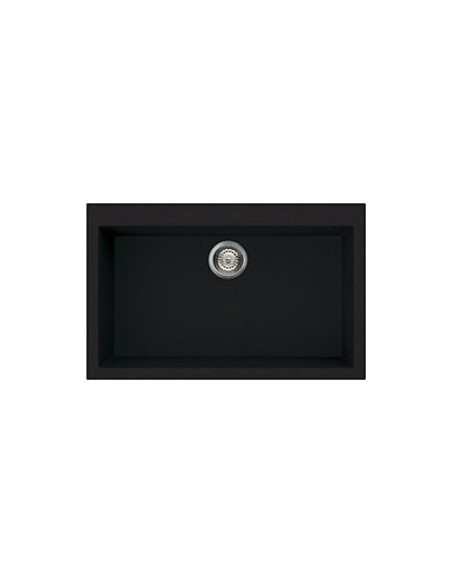 SMEG VZ79N LAVELLO 1V 79CM NERA    SERIE QUADRA