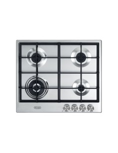 DE_LONGHI NSL460X PIANO COTTURA 60 CM INOX 4F 1TC GRIGLIE GHISA