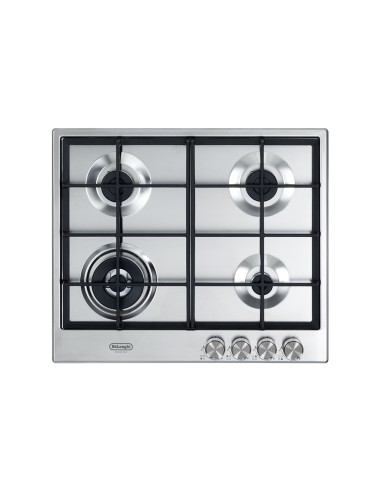 DE_LONGHI NSL460X PIANO COTTURA 60 CM INOX 4F 1TC GRIGLIE GHISA