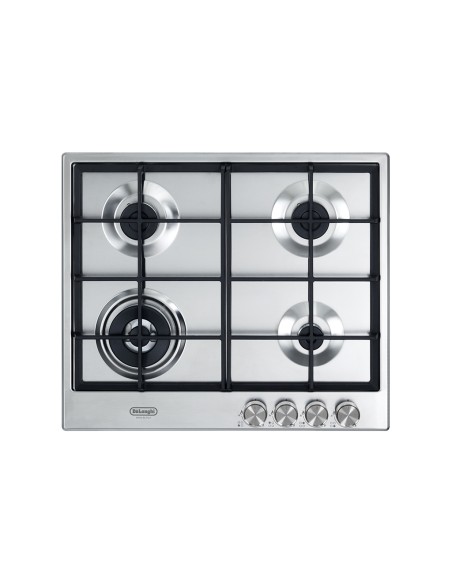 DE_LONGHI NSL460X PIANO COTTURA 60 CM INOX 4F 1TC GRIGLIE GHISA