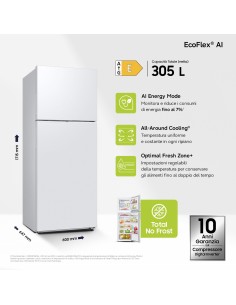 SAMSUNG RT31CG5624WW FRIGO D.P. E  305LT NF BIANCO WIFI H171,5 L60 P64 2
