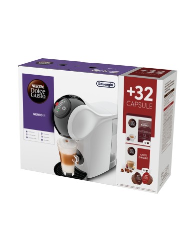 DE LONGHI EDG226.W MACCHINA CAFFE' DOLCEGUSTO BIANCA BUNDLE 32 CAPSULE