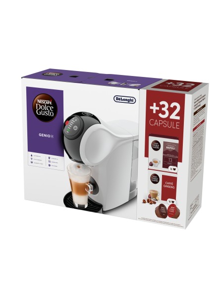 DE LONGHI EDG226.W MACCHINA CAFFE' DOLCEGUSTO BIANCA BUNDLE 32 CAPSULE