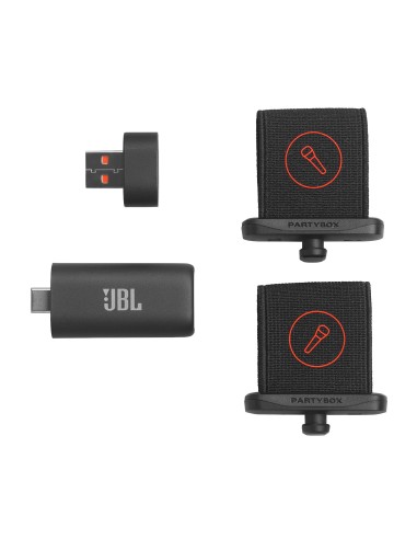 JBL EASY SING MIC S 2 MICROFONI WIRELESS AI KARAOKE RICEVITORE 6,3"