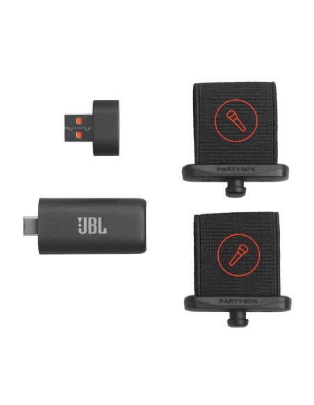 JBL EASY SING MIC S 2 MICROFONI WIRELESS AI KARAOKE RICEVITORE 6,3"