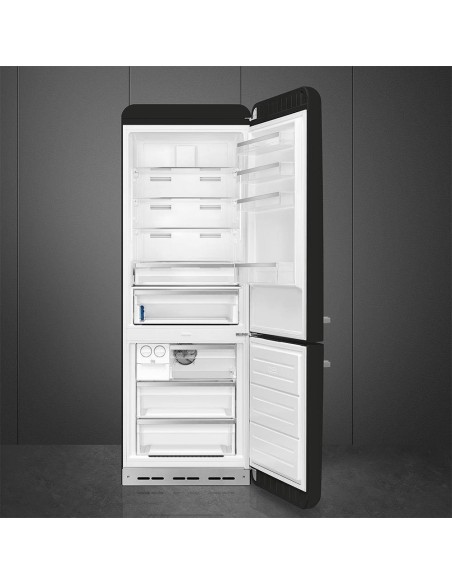 SMEG FAB38RBL6 COMB. D ANNI 50 NF  481LT L70 INVER. NERO CERNIERA DX