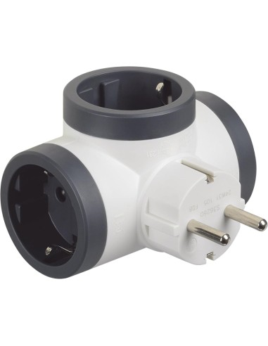 BTICINO S3626D KIT ADATT. SPINA SCHUKO 3 PRESE SCHUKO BIANCO