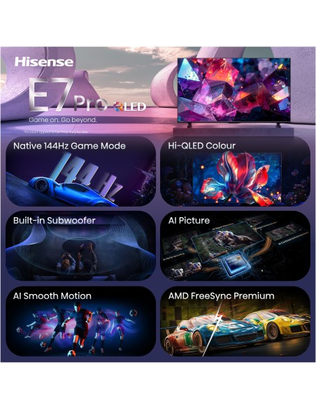 HISENSE 100E7SPRO TVC 100" 4K QLED SMART SAT DOLBY ATMOS