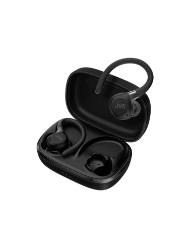 JVC HA-EC75 NERO AURICOLARI SPORTIVI BT 5.4 CON CLIP IP57 AUT.40 ORE