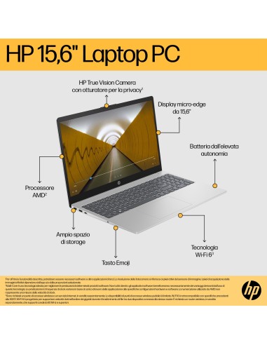 HP 15-FC0100NL NOTEBOOK RYZEN5 7520U 16GB 1TB 15,6" FHD