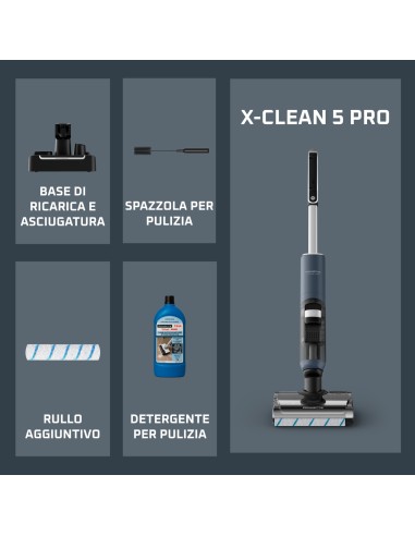 ROWENTA GZ5436 LAVAPAVIMENTI S/FILI X-CLEAN 5 PRO AUTONOMIA 50 MINUTI