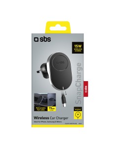 SBS TESUPP15WRETRACABL SUPPORTO AUTO MAGSAFE CAVO RETRATTILE 15W 2