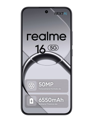 REALME 16 5G AIR BLACK 8/256GB     RMX5171 EU
