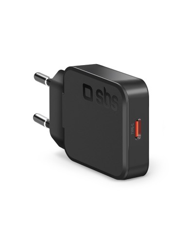 SBS TETRGAN1C20SLIM ALIM.RETE 1XUSB-C PD 20W ULTRA SLIM NERO