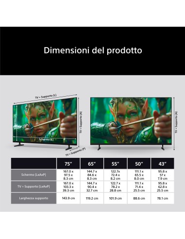 SONY K43S25M2P TVC 43" 4K GOOGLE TVSAT