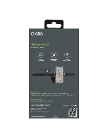 SBS TEERIDEMETAL SUPPORTO METALLICO E-GO ALLUMINIO E-SCOOTER/BICI