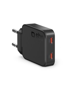 SBS TETRGAN2C65SLIM ALIM.RETE 2XUSB-C PD 65W ULTRA SLIM NERO 2