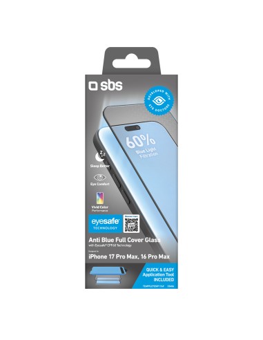 SBS TEAPPLEYESIP1769 IPHONE 17 PRO MAX/16 PRO MAX EYESAFE VETRO CON AP