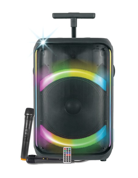 KARMA AURALIS DIFFUSORE TROLLEY BT 300W 1 RADIOMICROFONO + 1 MIC.FILO