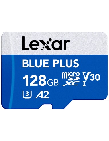 LEXAR MICROSD 128GB BLUE PLUS MOBILE L/S 170MB/S - 70MB/S ADATT.SD
