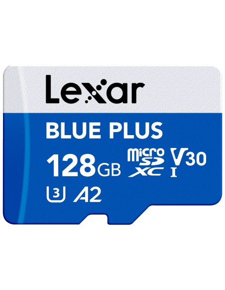 LEXAR MICROSD 128GB BLUE PLUS MOBILE L/S 170MB/S - 70MB/S ADATT.SD
